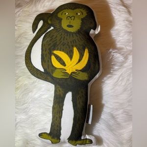 Crate & Kids Monkey pillow🐒🐒🐒🐒🐒